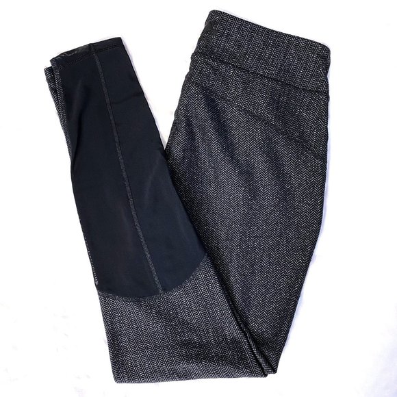 Roots Salt & Pepper Leggings w Mesh Panel Calves - Picture 2 of 3